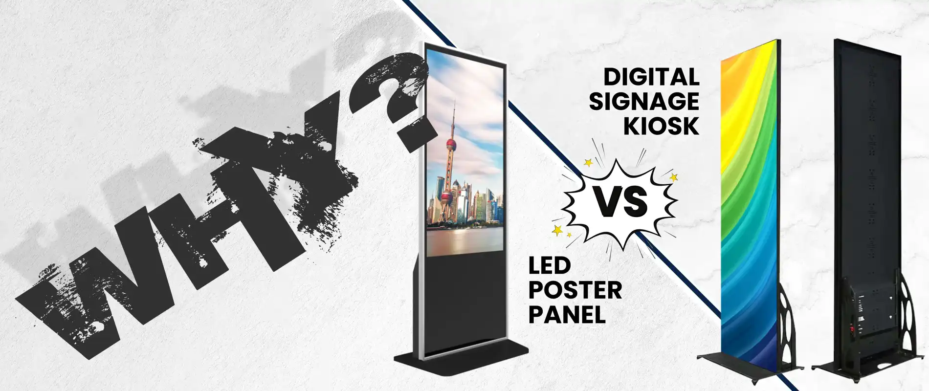 LED Poster and Stand Displays for Retail and Events