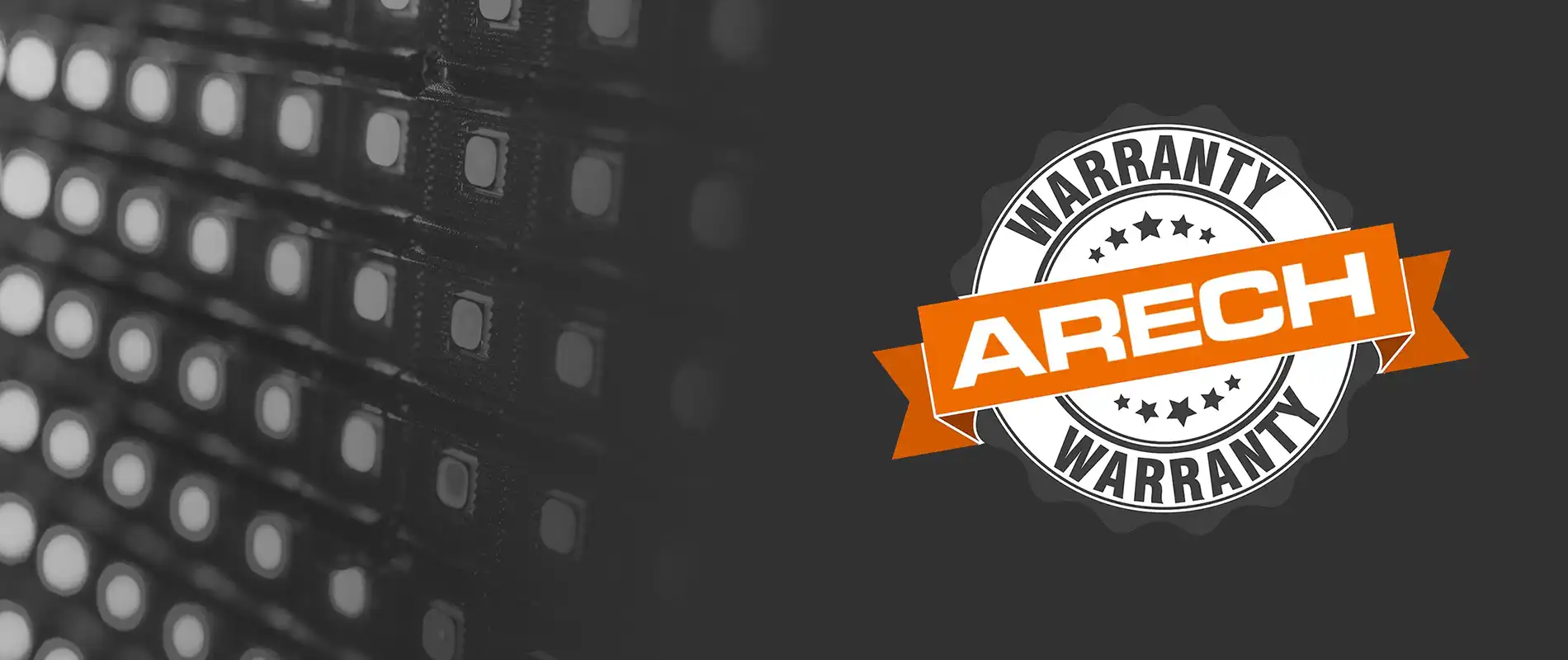 ARECH LED display warranty visual